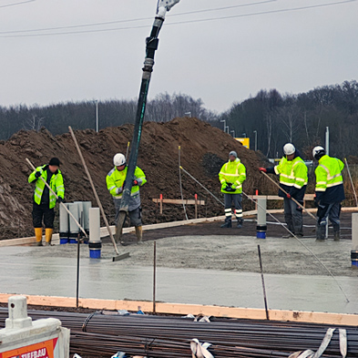 Fundament Wasserstofftankstelle Meckenheim 