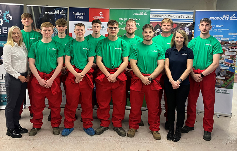 The finalists of WorldSkills UK Welding Competition 